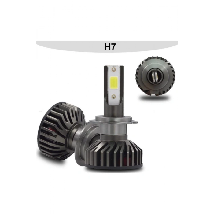 Titanyum Serisi H7 Mini Led Xenon 6000k Şimşek Etkili Beyaz
