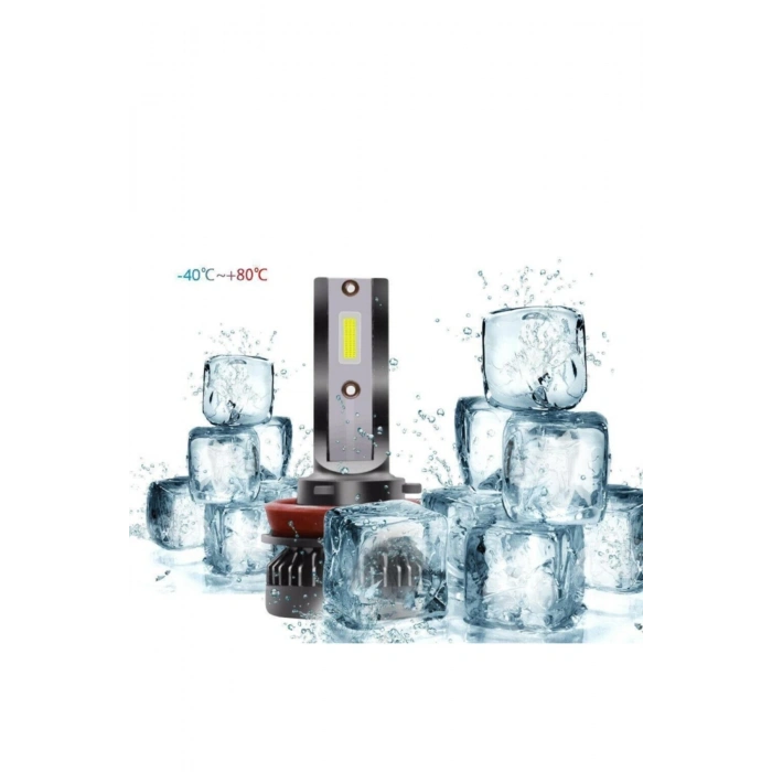 Titanyum Serisi H7 Mini Led Xenon 6000k Şimşek Etkili Beyaz