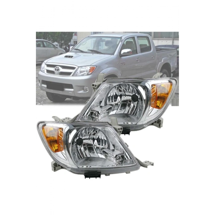 TOYOTA HİLUX SAĞ + SOL ÖN FAR TAKIMI SARI SİNYALLİ 2005--2009