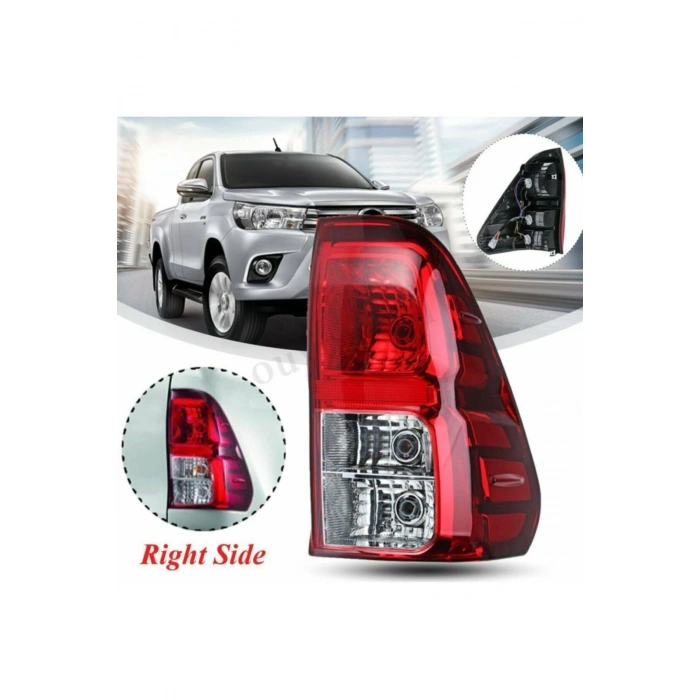Toyota Hilux Uyumlu Sağ Arka Stop Lambası Yeni Model 2015--2018 Duylu