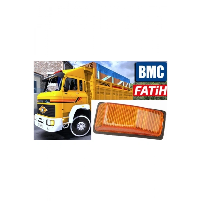 Üçler 0249L Bmc Fatih Çamurluk Sinyal Lambası Komple Duylu