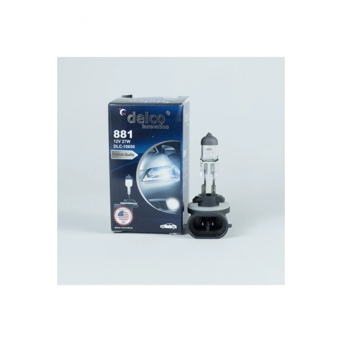 U.s.a H27 881 Sis Farı Ampulü 12 Volt 27w Eğri Soket 10 Adet