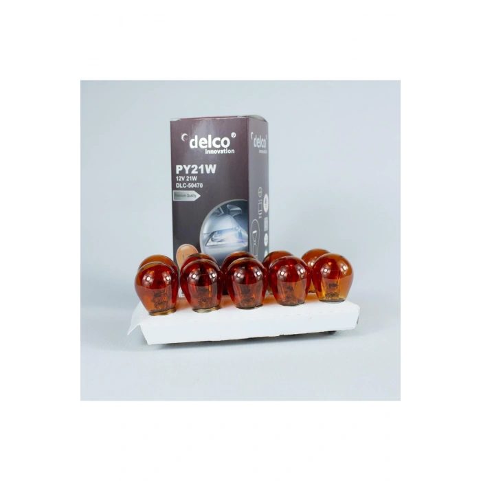 U.S.A P21W 12 VOLT 93 AMBER AMPUL DÜZ TIRNAK BA15S 10 ADET