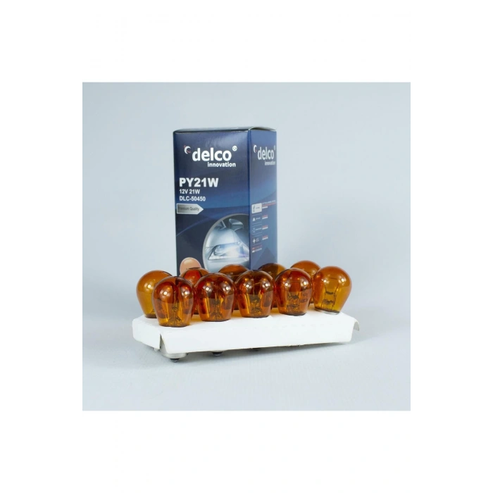 U.S.A P21W NATUREL AMBER 93 DÜZ TIRNAK SİNYAL AMPULÜ 12VOLT 10 ADET BA15S