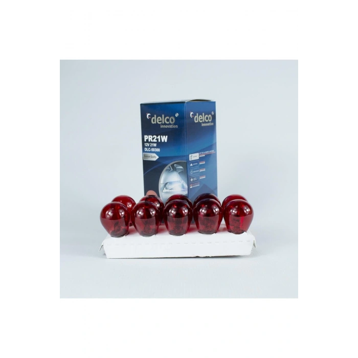 U.s.a Pr21w Kırmızı Yakın Tırnak Halojen Ampul 12 Volt Bau15s 10 Adet