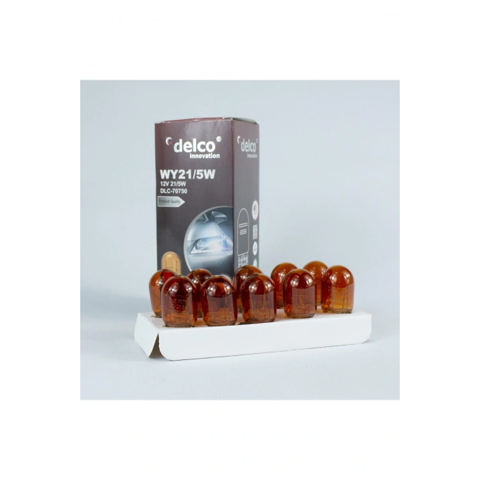 U.s.a T20 Amber Çift Duylu 21-5w Dipsiz Ampul 12 Volt 10 Adet