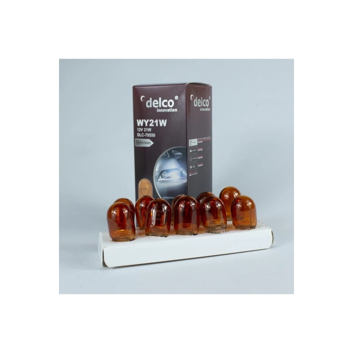 U.s.a T20 Amber Tek Duy 21w Dipsiz Ampul 12 Volt 10 Adet