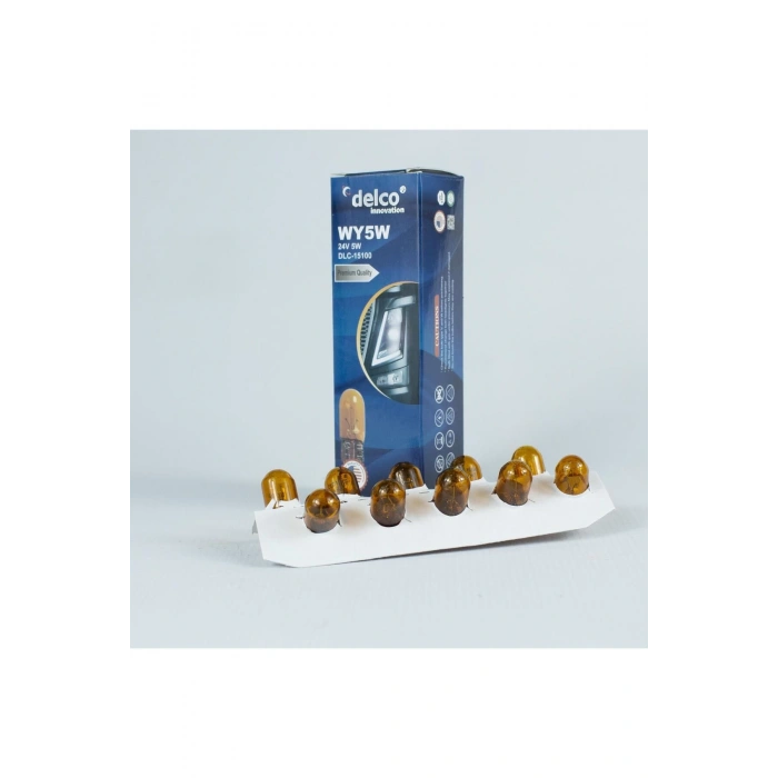 U.s.a Wy5w T10 Dipsiz Ampul Naturel Amber 24 Volt 10 Adet