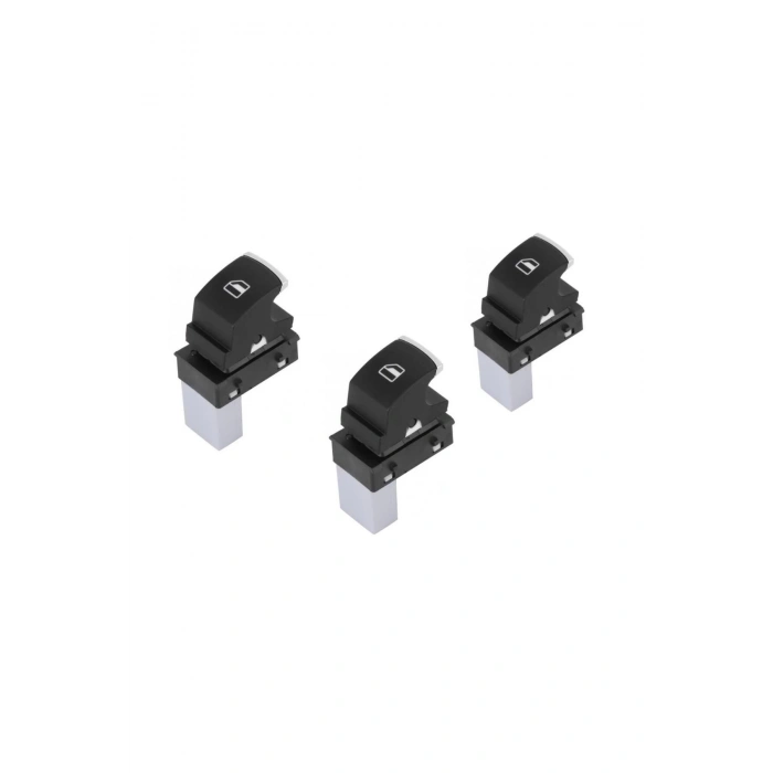 Volkswagen Cc Cam Açma Düğmesi Anahtarı Takımı 2008--2014 Kromlu