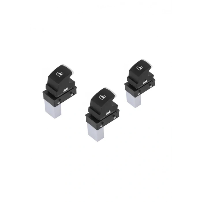 Volkswagen Golf 5 6 Cam Açma Düğmesi Anahtarı Takımı 2006-2013