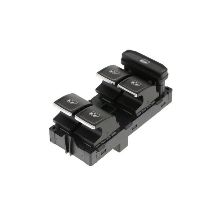 Volkswagen Golf 7  Uyumlu Cam Düğmesi Anahtarı Sol Dörtlü 2014--2018 Krom