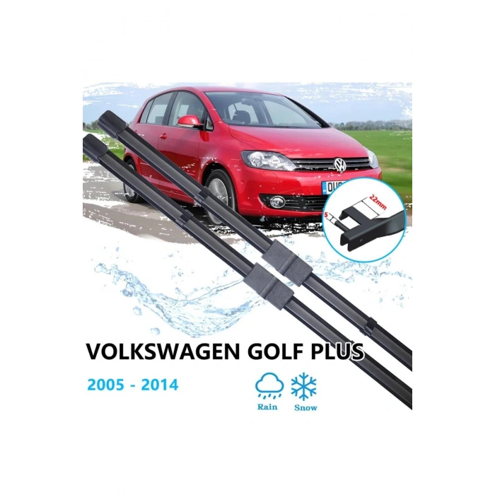 VOLKSWAGEN GOLF PLUS ÖN CAM MUZ SİLECEK TAKIMI 2005--2014