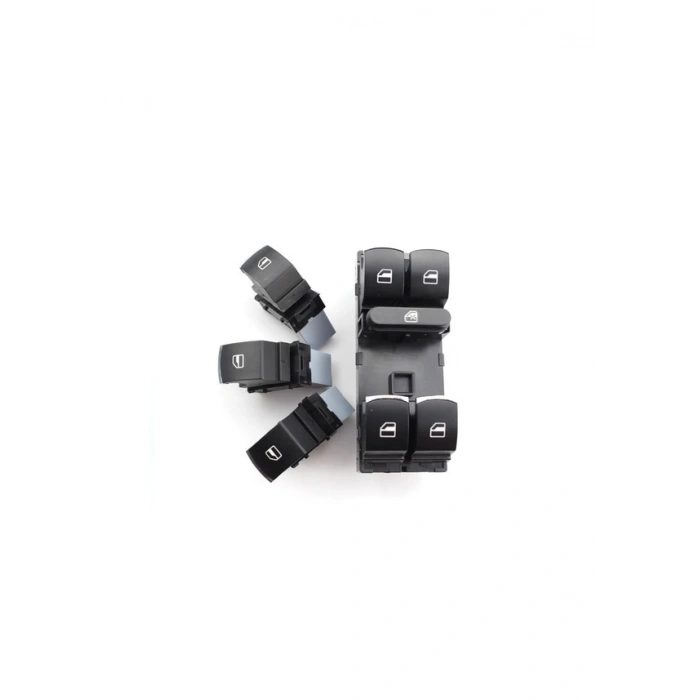 Volkswagen Jetta Krom Cam Düğmesi Anahtarı Takımı 2006-2016