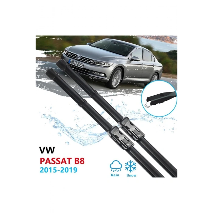 VOLKSWAGEN PASSAT B8 ÖN CAM MUZ SİLECEK TAKIMI 2014--2019