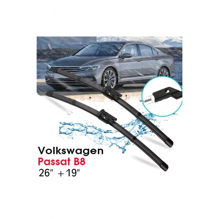 Volkswagen Passat B8 Ön Cam Muz Silecek Takımı 2014-2019