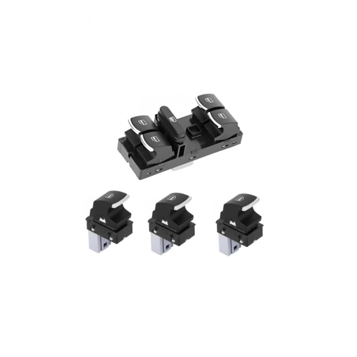 Volkswagen Polo Cam Dügmesi Anahtari Takimi 2009--2013 Krom 438532379