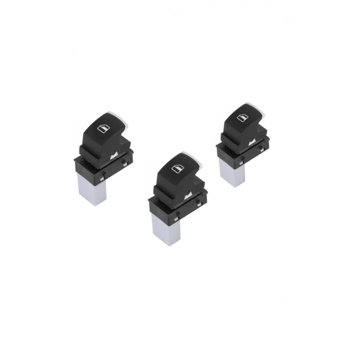 Volkswagen Polo Cam Dügmesi Anahtari Takimi 2009--2013 Krom 438532379