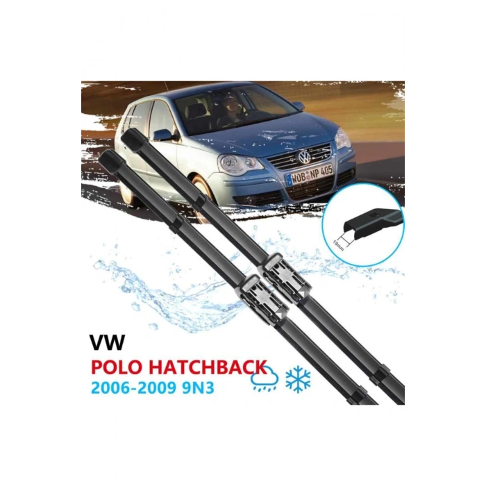 Volkswagen Polo Ön Cam Silecek Süpürgesi Takımı 2006--2009