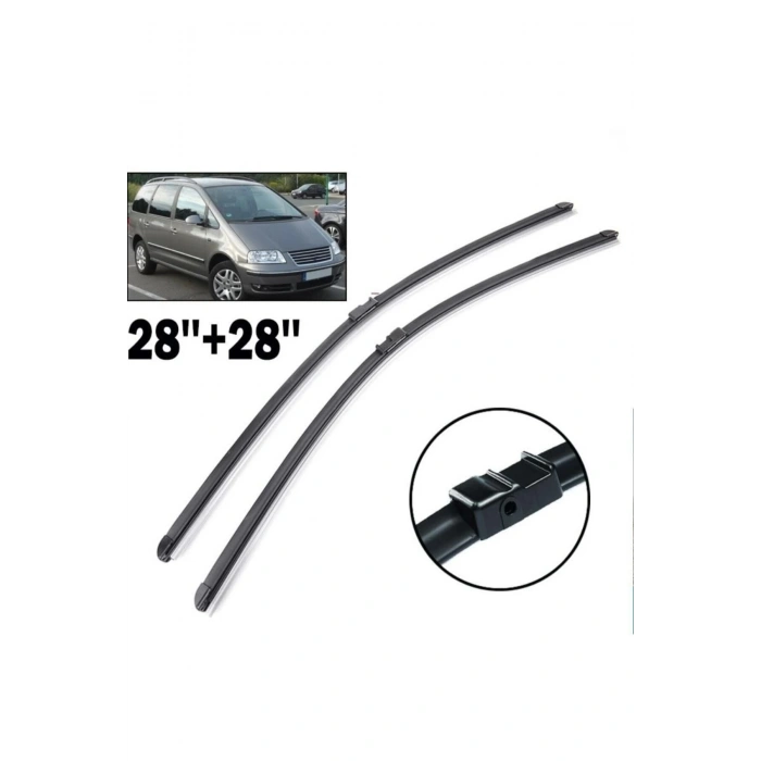 Volkswagen Sharan Ön Cam Muz Silecek Takımı 2002--2010 Uyumlu