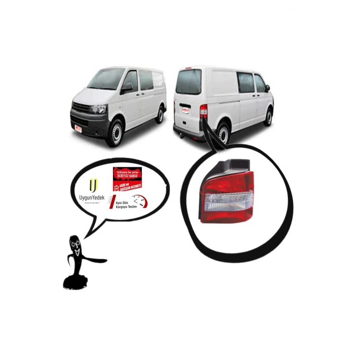 Volkswagen Transporter T5 Sağ Arka Stop Lambası 2003--2010 Uyumlu