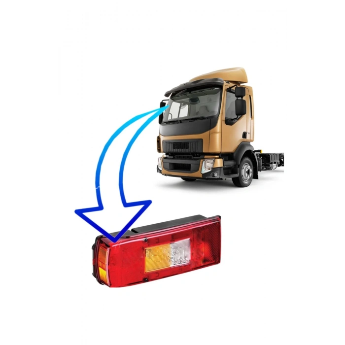 Volvo Fl-fm-fh Uyumlu Soketli Sol Arka Stop Lambası