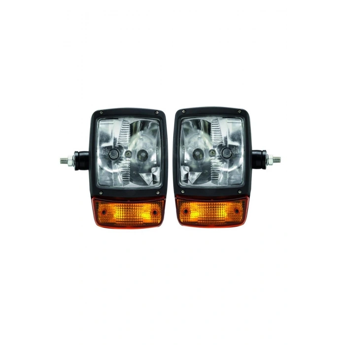 VOLVO JCB İŞ MAKİNASI SAĞ + SOL ÖN FAR TAKIMI ORTADAN BAĞLANTILI