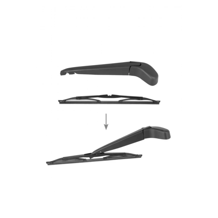 Volvo V50 Arka Silecek Kolu Ve Süpürgesi Takımı 2004--2012 Uyumlu