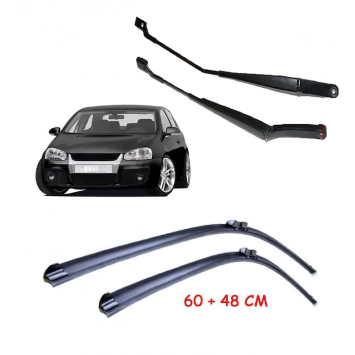VW GOLF V ÖN SİLECEK KOLU VE SÜPÜRGESİ SETİ