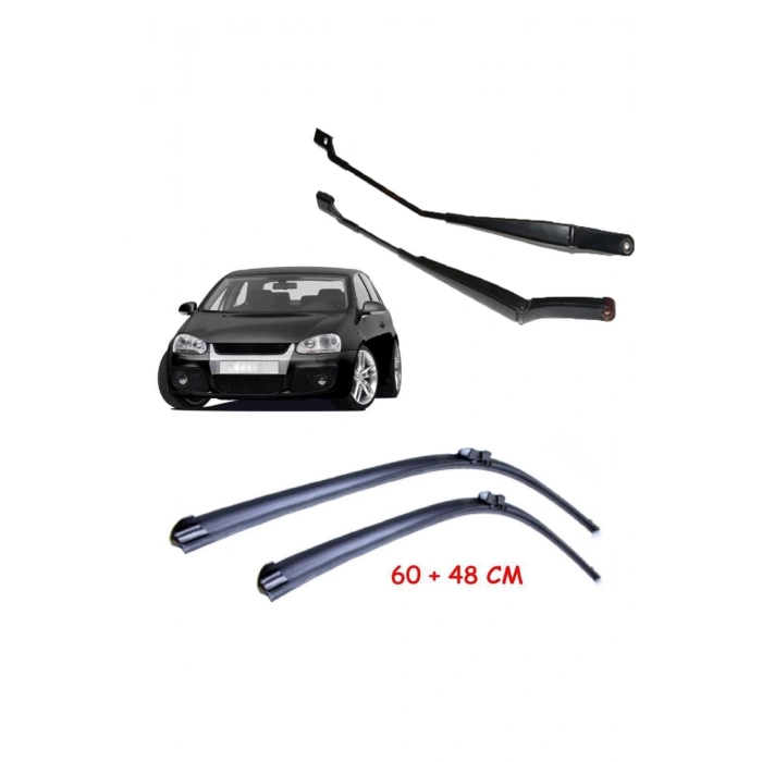 Vw Golf V Ön Silecek Kolu Ve Süpürgesi Seti