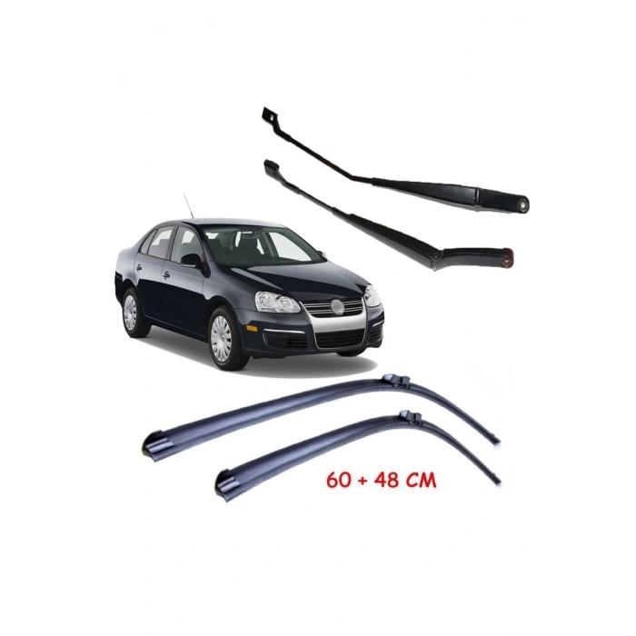 Vw Jetta Ön Silecek Kolu Ve Süpürgesi Seti 2006 -- 2010