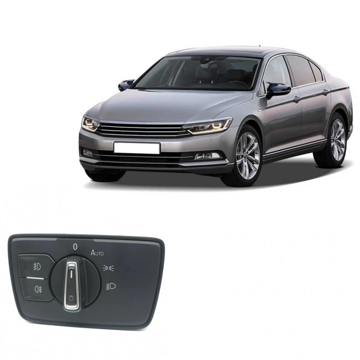 VW PASSAT B8 KROM FAR ANAHTARI OTOAMTİK DEVRELİ 4PİN 2014 ÜZERİ