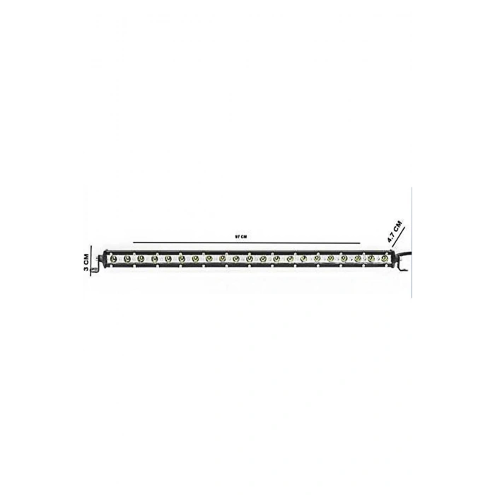 YÜKSEK PERFORMANSLI BEYAZ OFF ROAD ÇAKAR LED BAR 97 CM 10-30V 54W