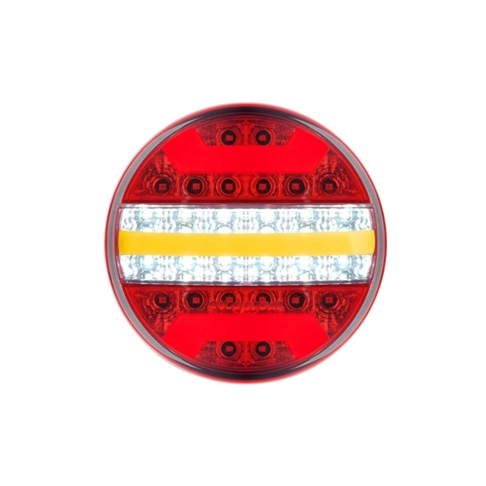 Yuvarlak Led Stop Lambası 24 Volt 5 Fonksiyon Neon Dinamik Sinyal