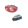 Peugeot 206 Kapı Kilitleme ve Dörtlü Flaşör Anahtarı