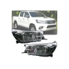 Toyota Uyumlu Hilux Revo Sağ + Sol Ön Far Takımı Motorlu 2015--2019