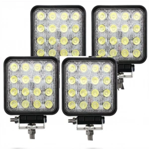 4 ADET 16 LEDLİ OFF ROAD ÇALIŞMA VE SİS LAMBASI 48WATT 12 & 24 VO