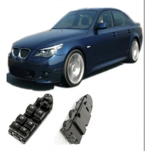 BMW E60 5 SERİSİ SOL DÖRTLÜ CAM DÜĞMESİ ANAHTARI PERDELİ KATLANIR