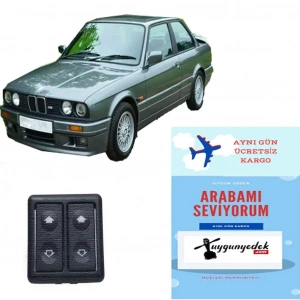 ÇİFTLİ CAM DÜĞMESİ KASALI ÜNİVERSAL BMW TİPİ 12 FİŞLİ GARANTİLİ