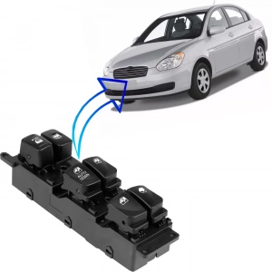 HYUNDAİ ACCENT ERA CAM DÜĞMESİ ANAHTARI SOL DÖRTLÜ 2006--2012