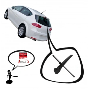 SEAT LEON ARKA SİLECEK KOLU VE SÜPÜRGESİ 2005--2012