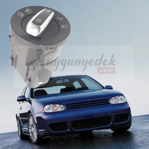 VOLKSWAGEN GOLF 4 - BORA FAR AÇMA KAPAMA DÜĞMESİ KROM 1998--2004