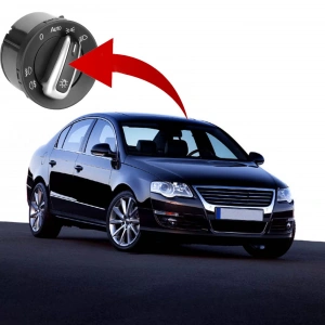 VOLKSWAGEN PASSAT B6 FAR VE SİS AÇMA KAPAMA DÜĞMESİ KROM 2005--20