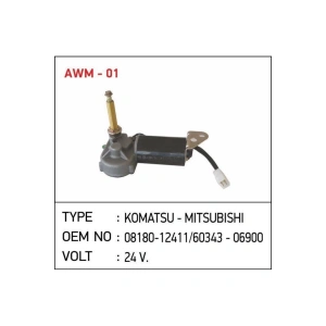 08180-12411 24v Silgi Motoru Greyder Komatsu 60343-06900