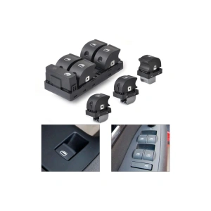 Audi A4 Dörtlü Ve Tekli Cam Anahtari Dügmesi Seti 2002--2008 444262492