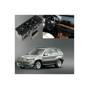 Bmw X5 E53 Sol Dörtlü Cam Düğmesi Anahtarı Katlamasız 1999--2006