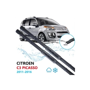Citroen C3 Picasso Uyumlu Ön Cam Silecek Süpürgesi Takımı 2011-2016