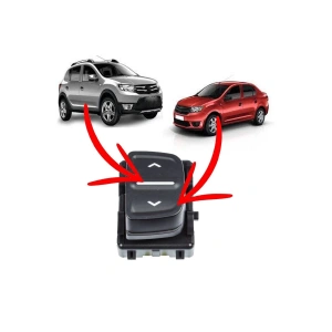 Dacia Logan - Sandero Tekli Cam Dügmesi 2012--2018 366652135
