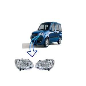 Fiat Doblo Sağ Sol Ön Far Motorlu 2006-2010