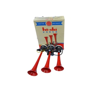 Hido Marco Tipi Arap Korna 3 Borulu Melodili 12 Volt - 24 Volt