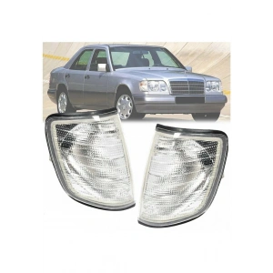 Mercedes W124 E Serisi Sağ Sol Ön Sinyal Lambası Takımı 1993-1
